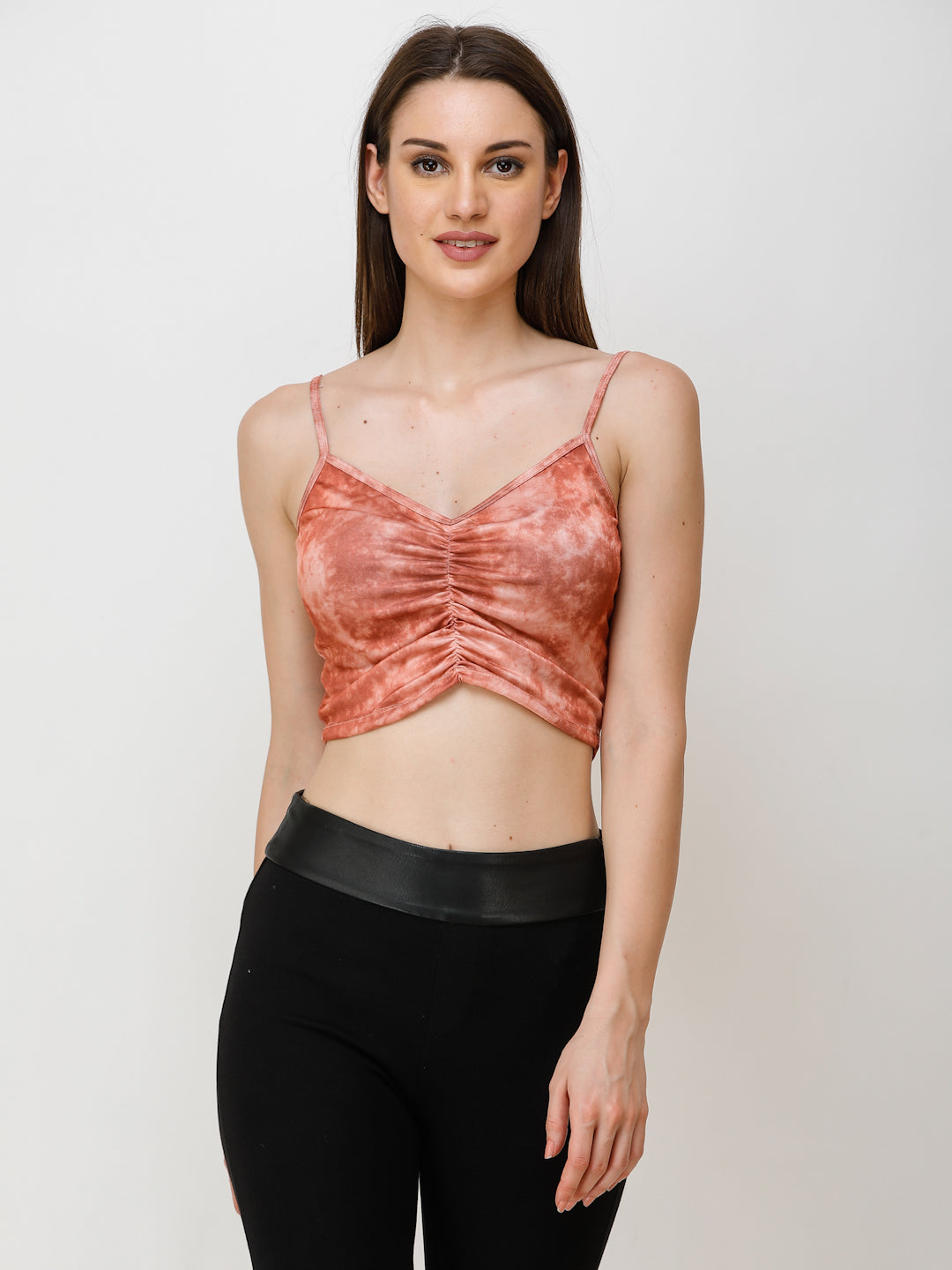 SCORPIUS Women Brown Dyed Top