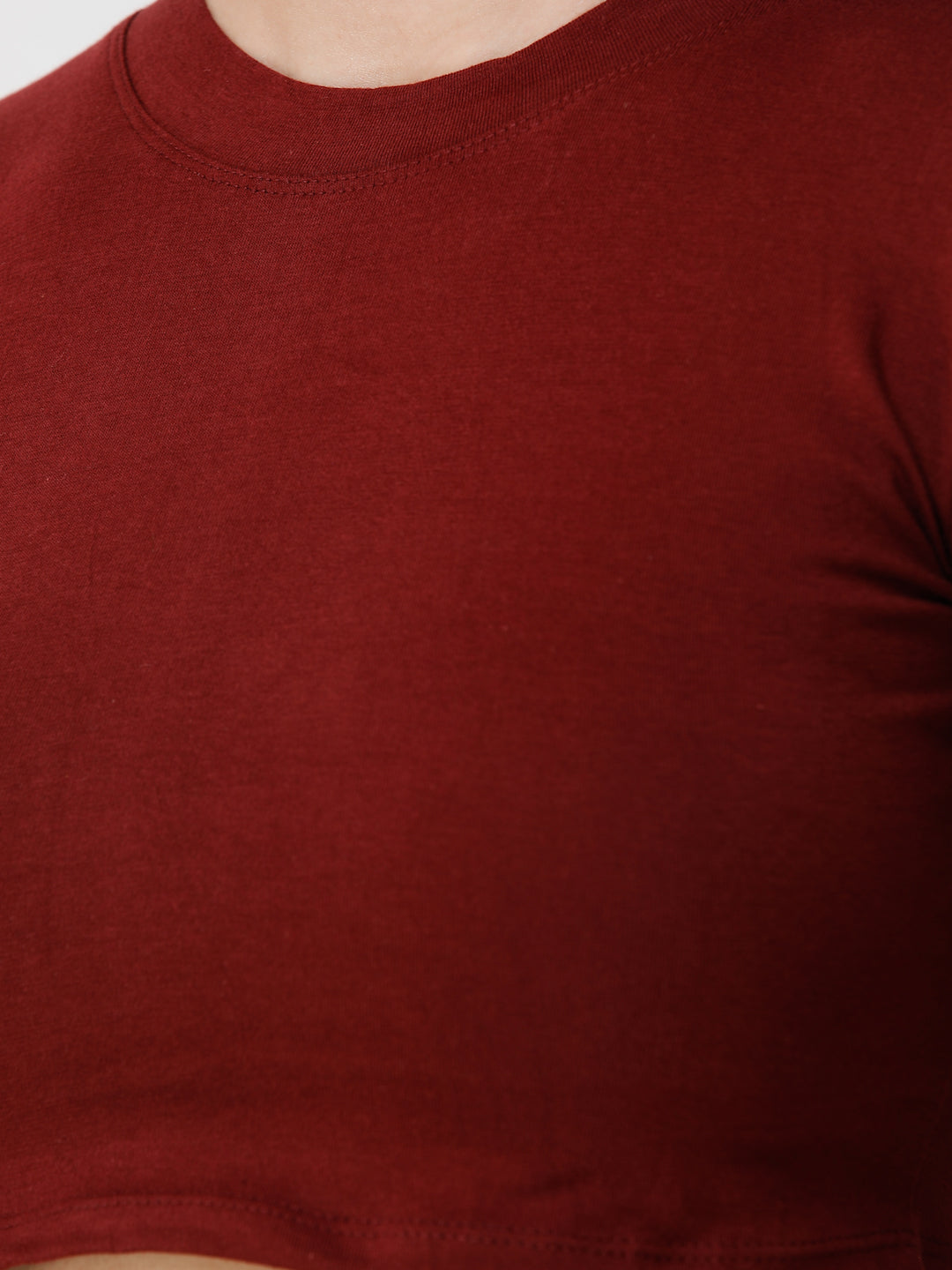 SCORPIUS Women Maroon Solid Fitted Top