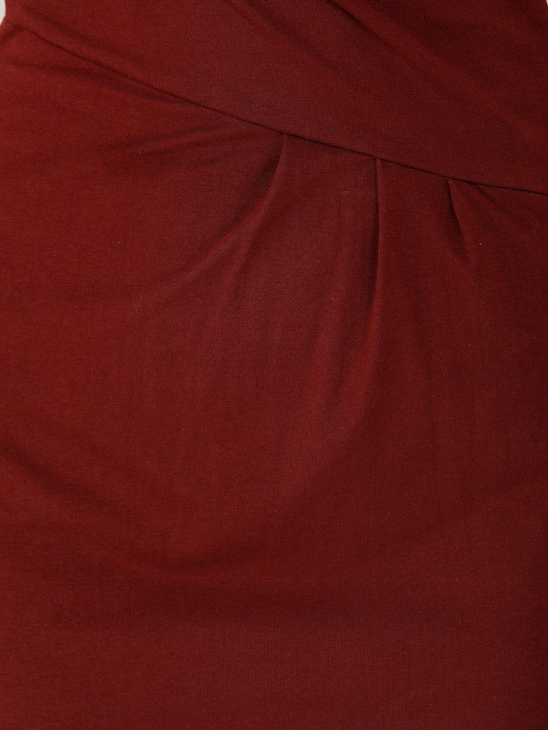 Maroon wrap dress