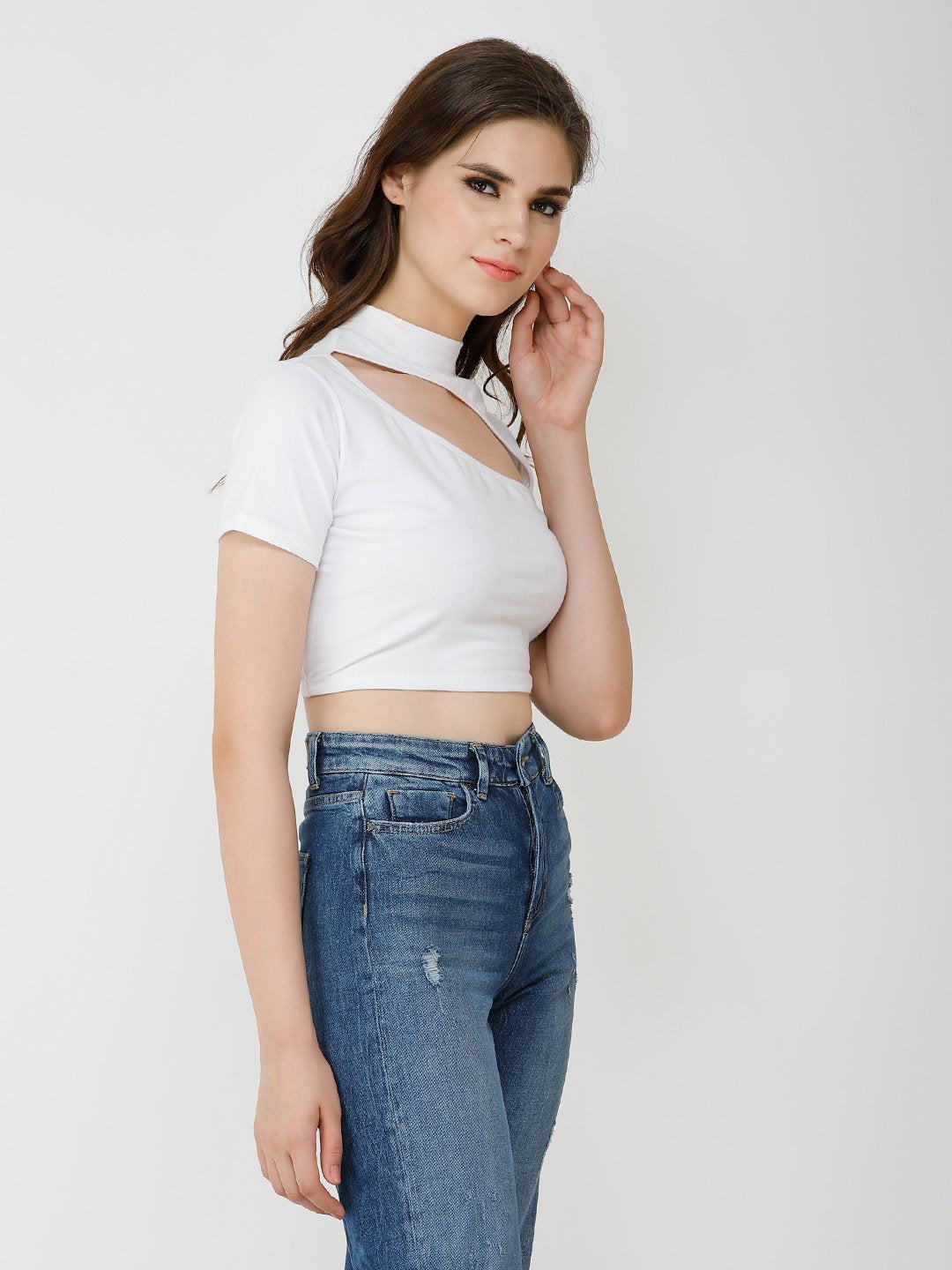 white solid top