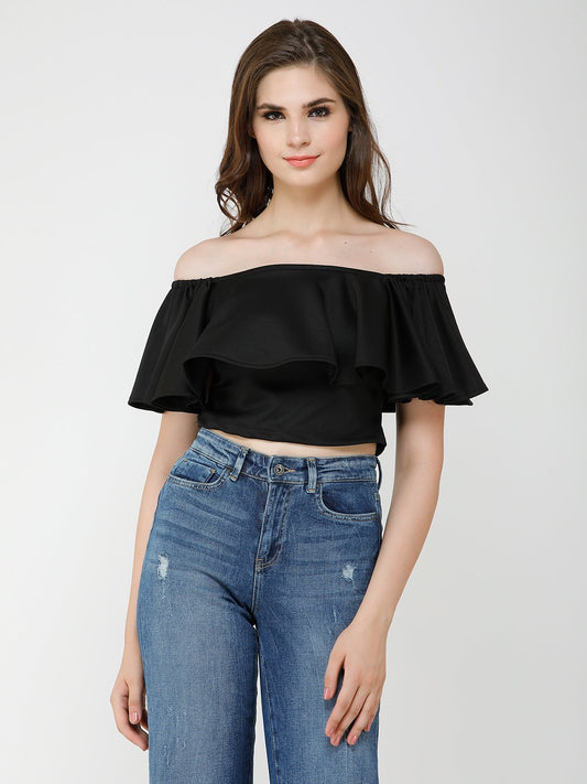 Black Solid Top