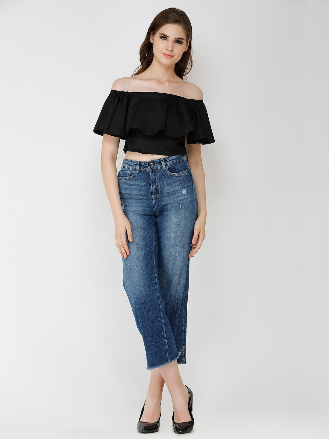 Black Solid Top
