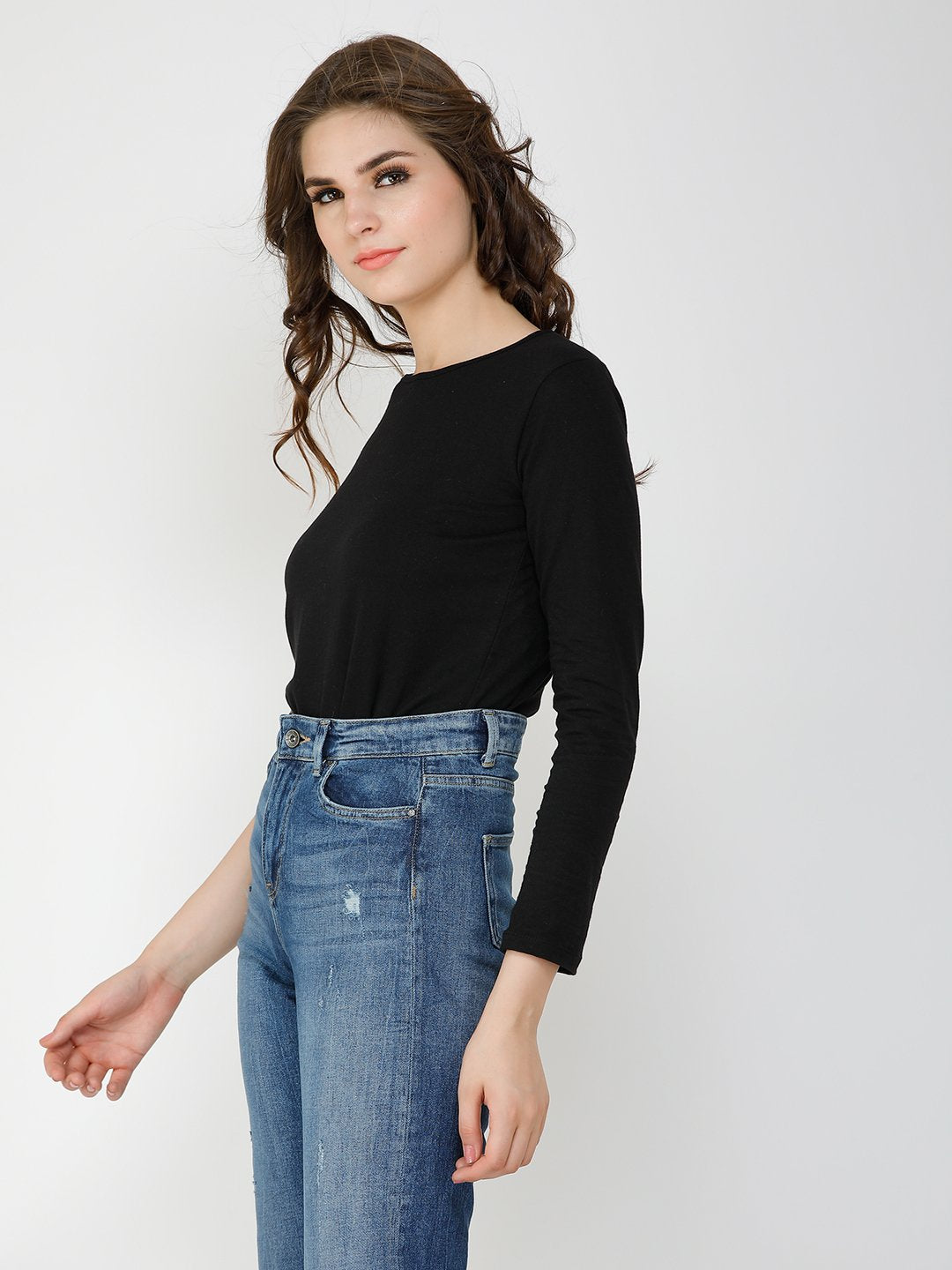 Black Solid Top