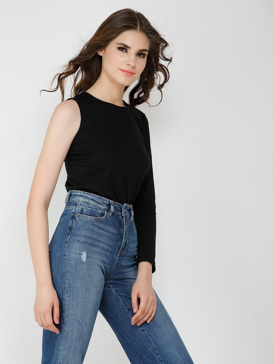 Black Solid Top