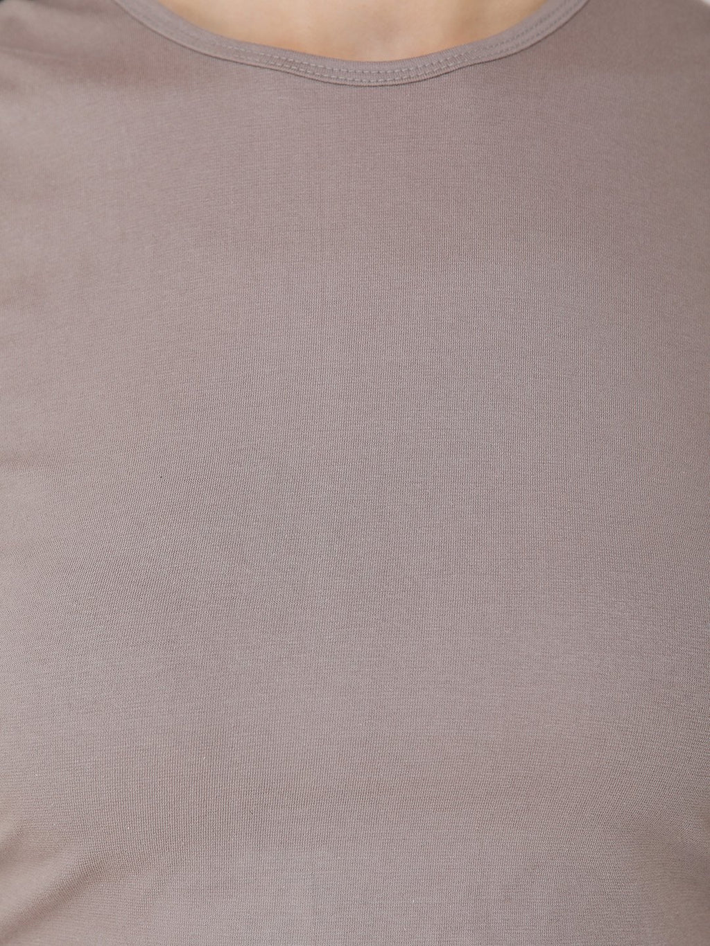 Beige Solid Top