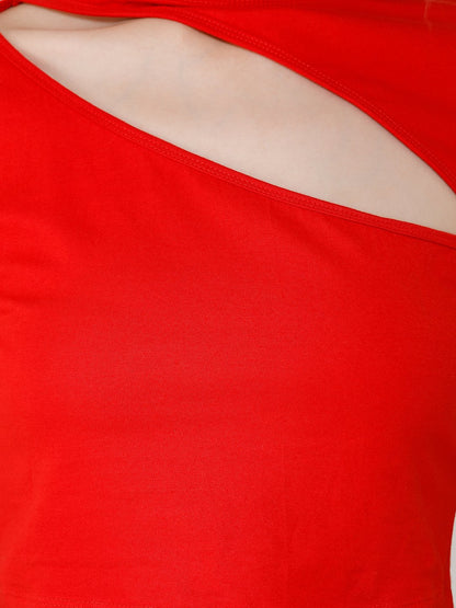 Red Solid Top