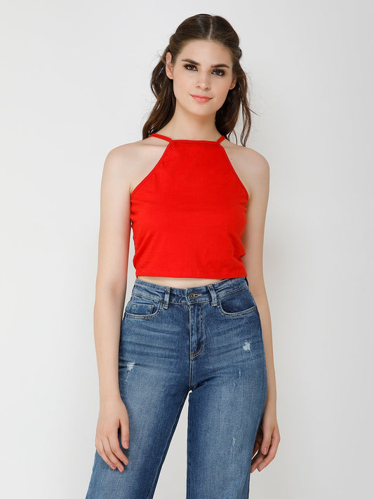 Red Solid Top