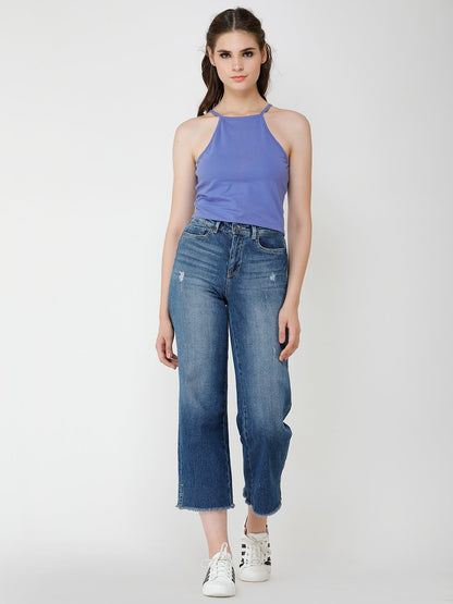 Purple Solid Top