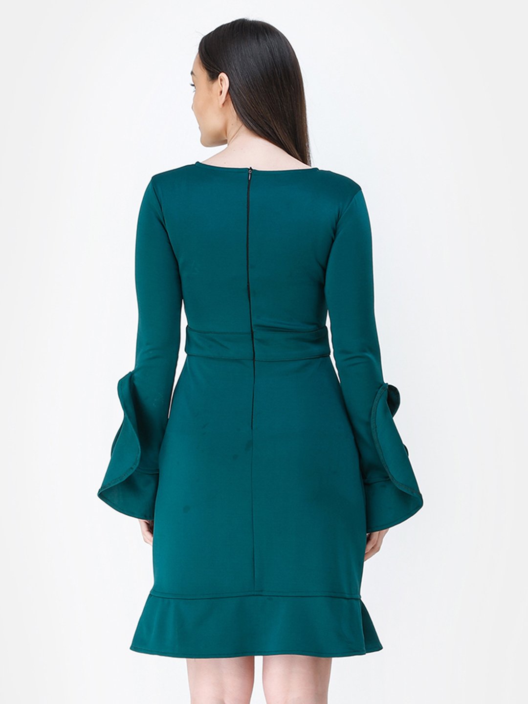 Solid Green Dress