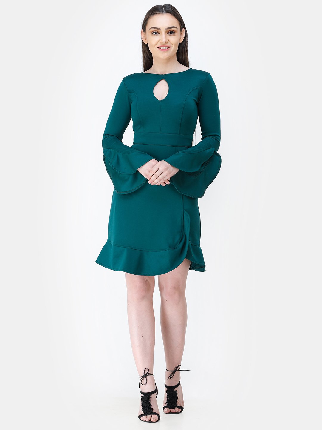 Solid Green Dress