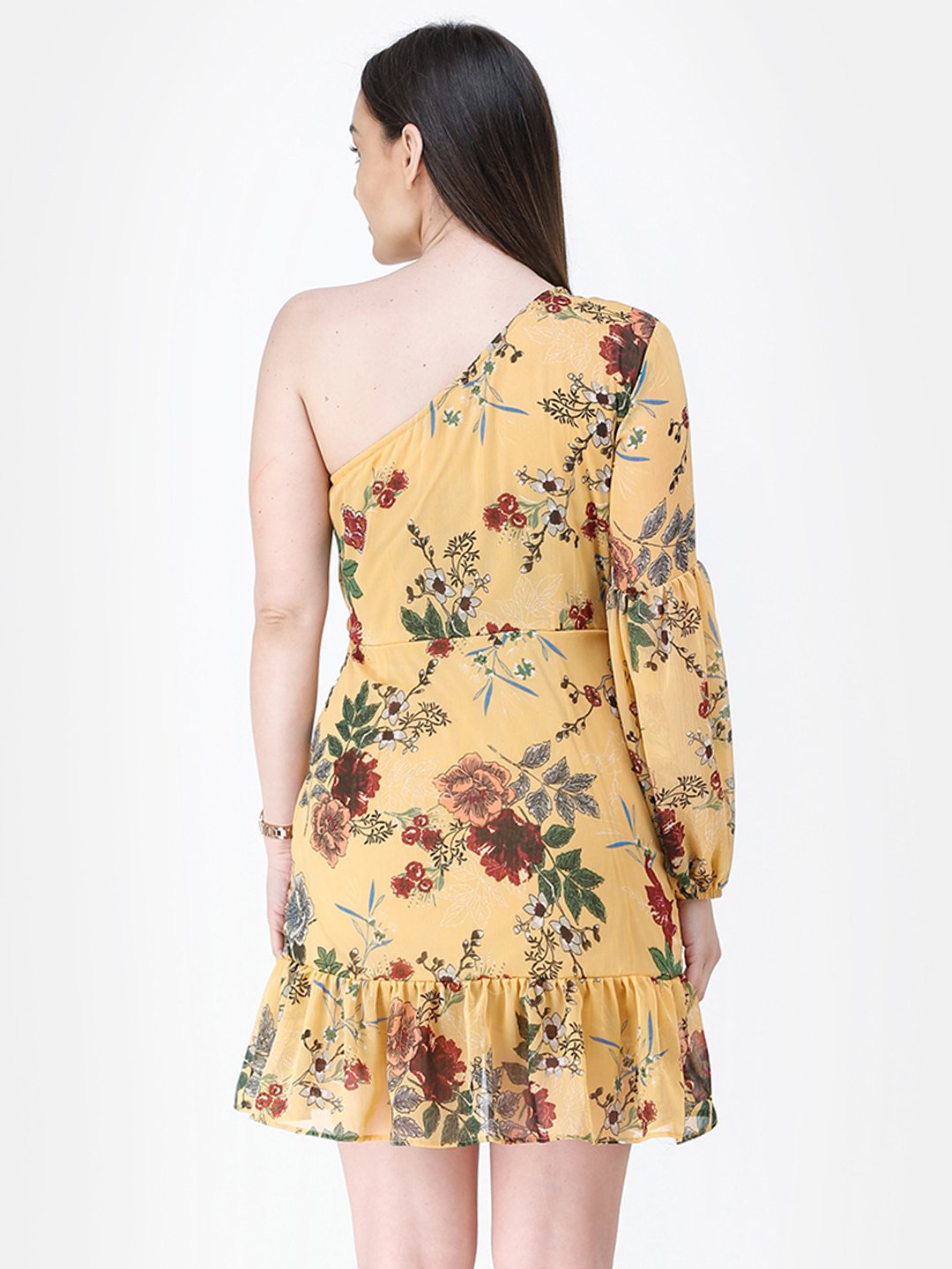 Yellow Printed Dress