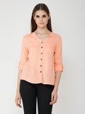 Solid Peach Shirt