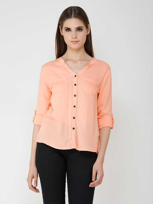 Solid Peach Shirt