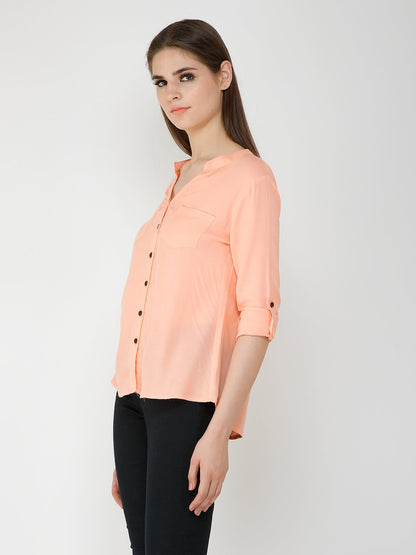 Solid Peach Shirt