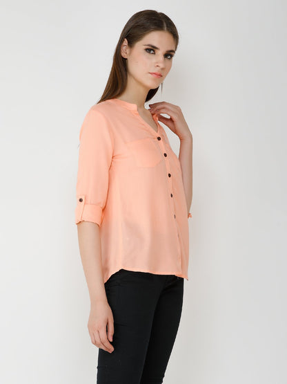 Solid Peach Shirt
