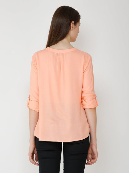 Solid Peach Shirt
