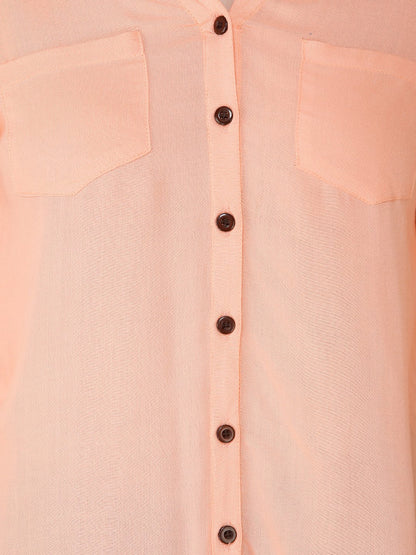 Solid Peach Shirt