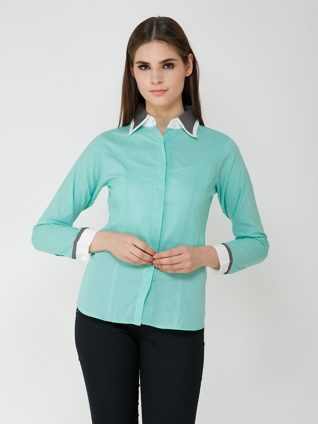 Solid Light Blue Shirt