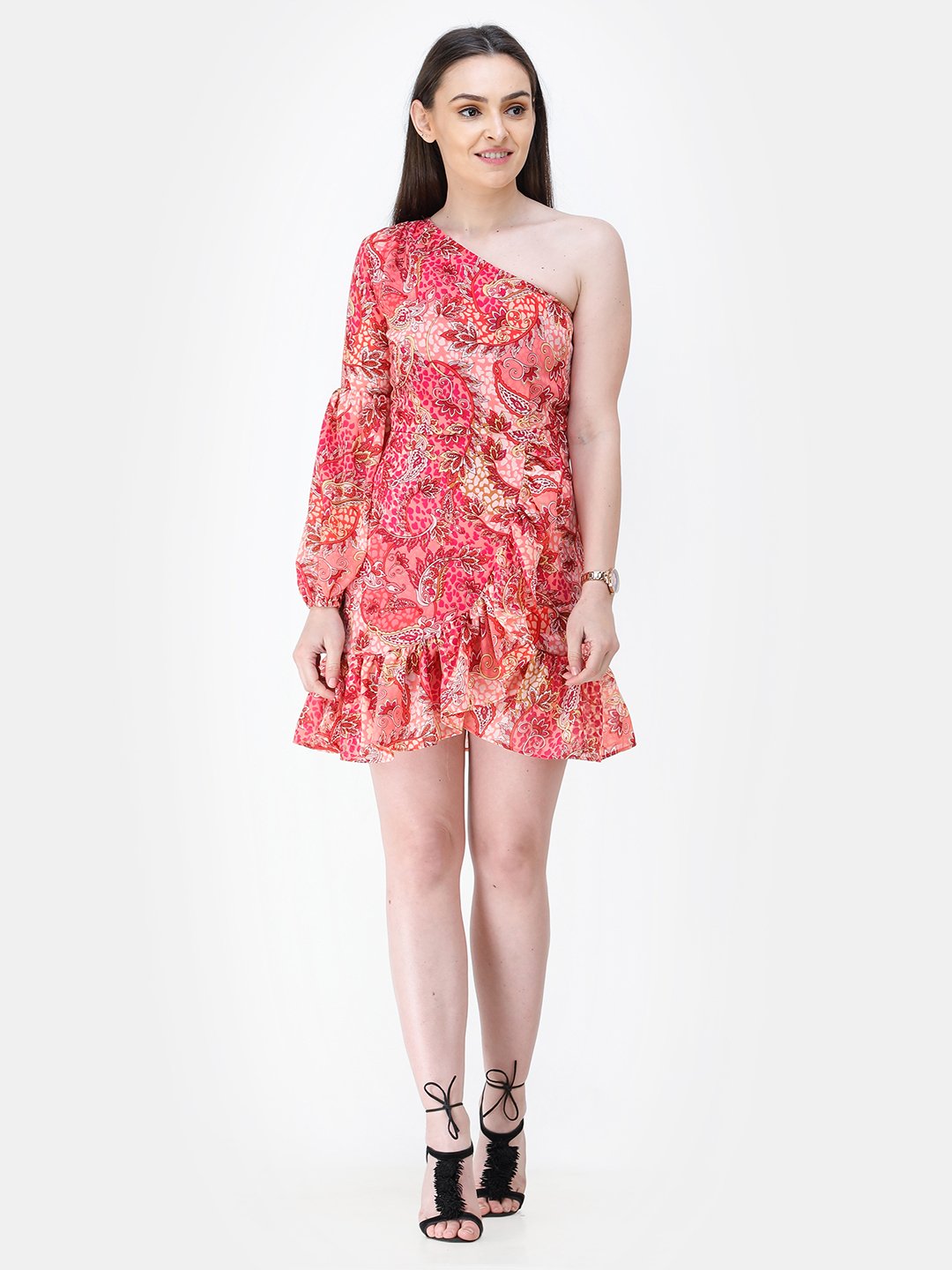 Pink Printed Dress