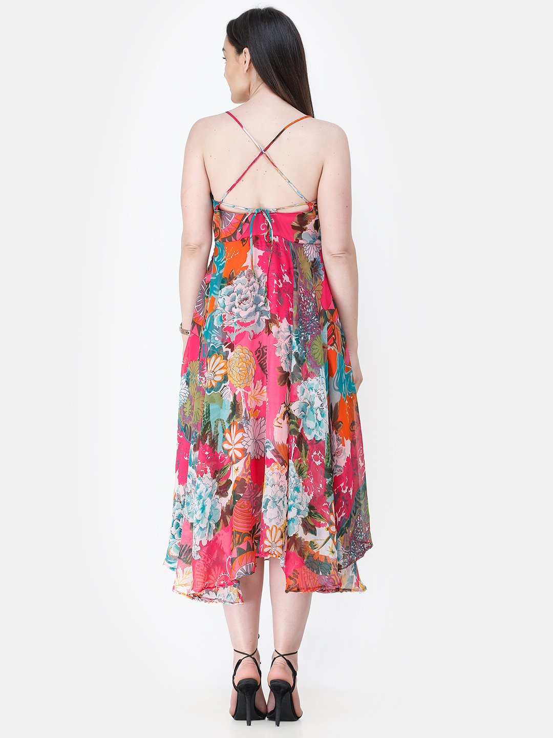 Pink Printed Dress
