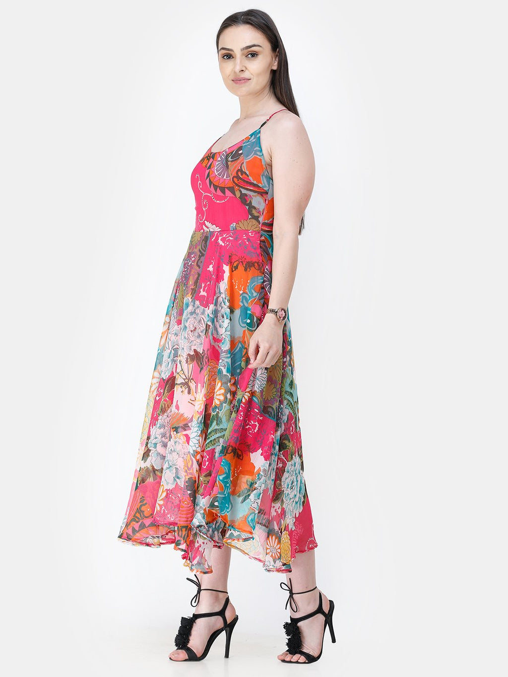 Pink Printed Dress