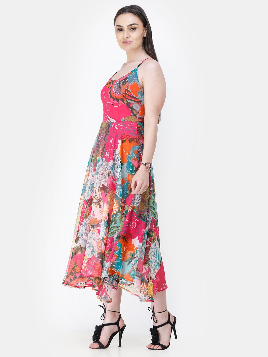 Pink Printed Dress