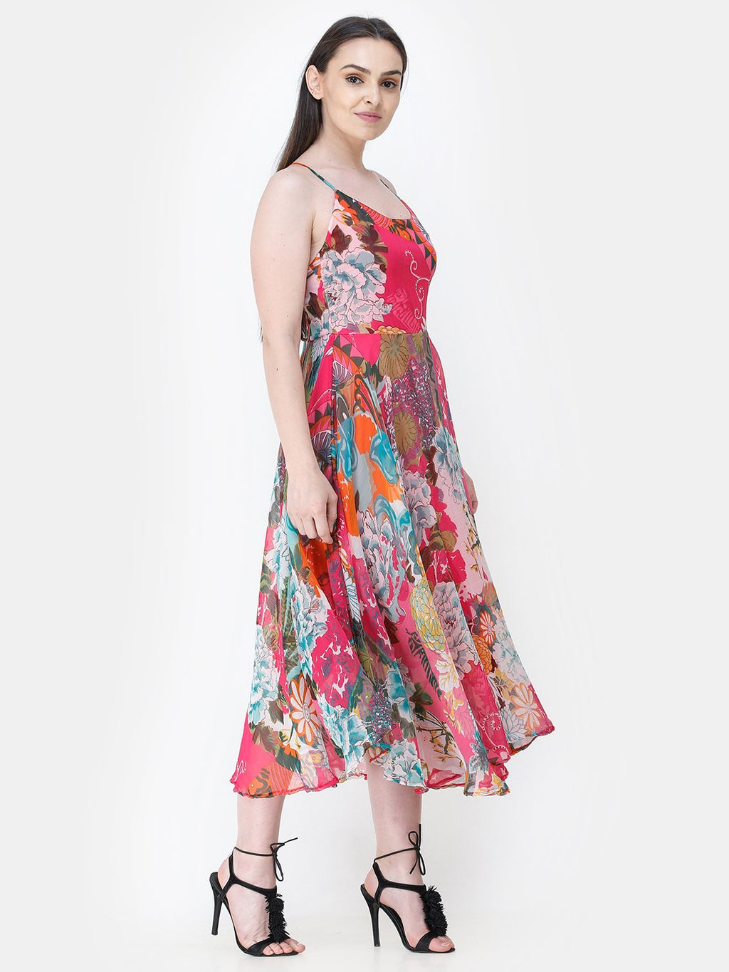 Pink Printed Dress