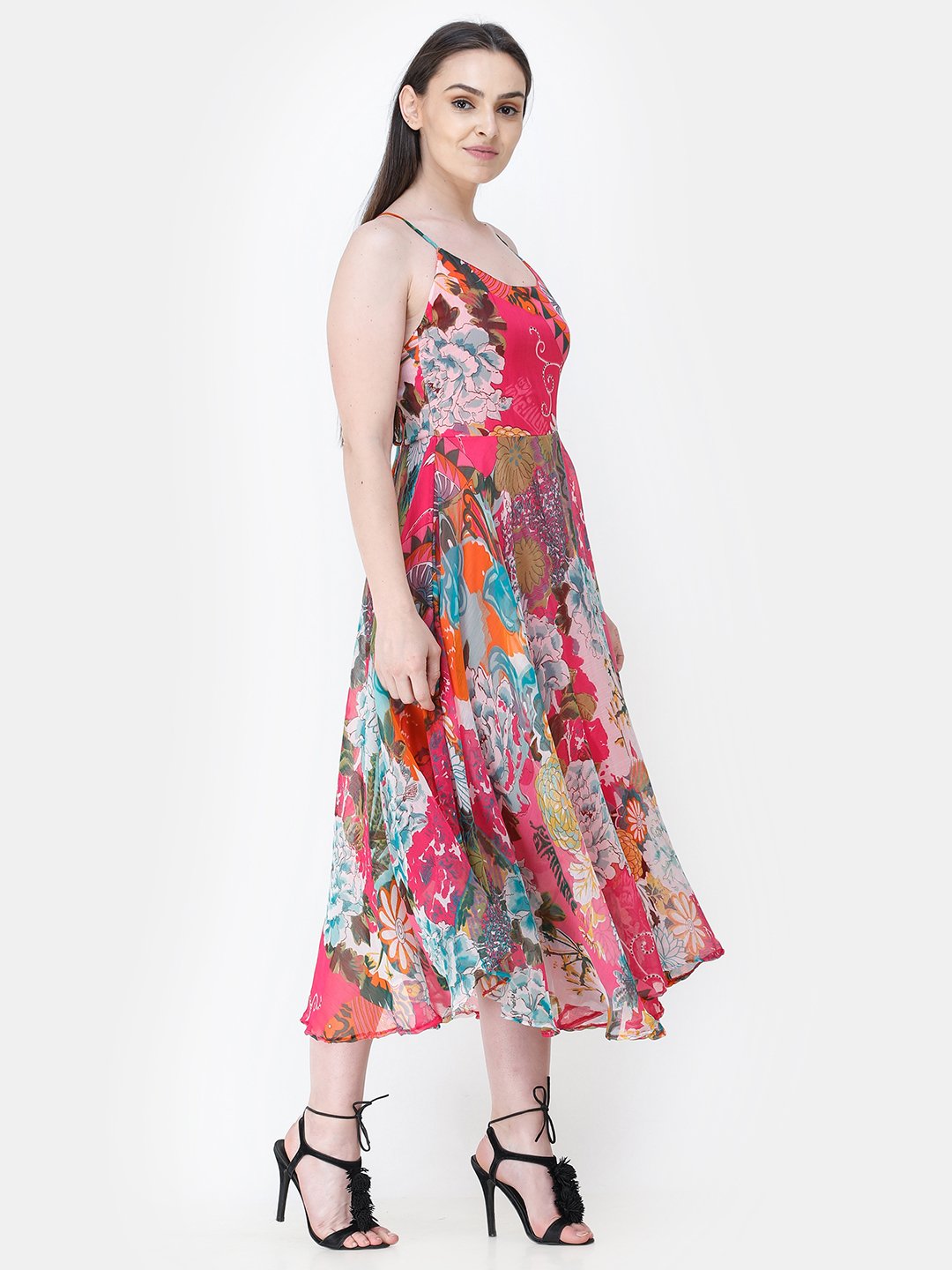 Pink Printed Dress