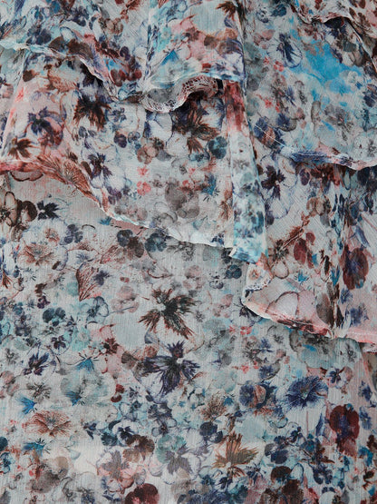 Blue Printed Top