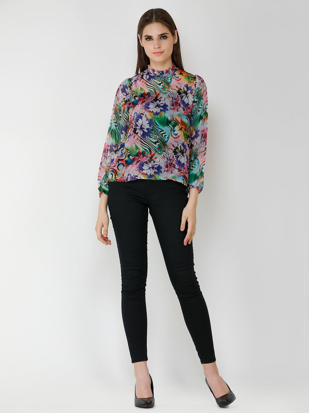 multi printed top