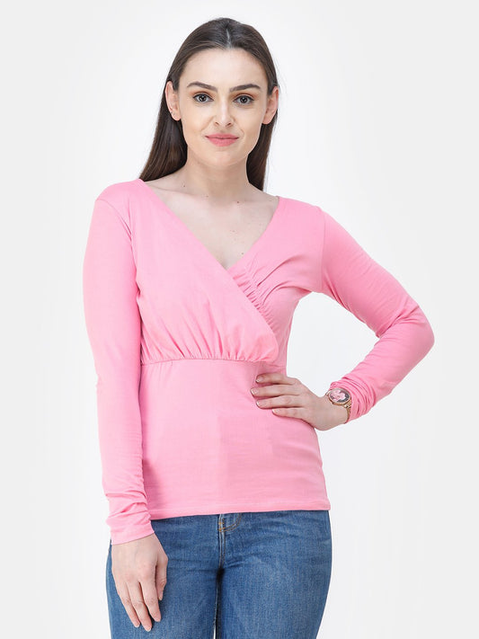 Pink Solid Top