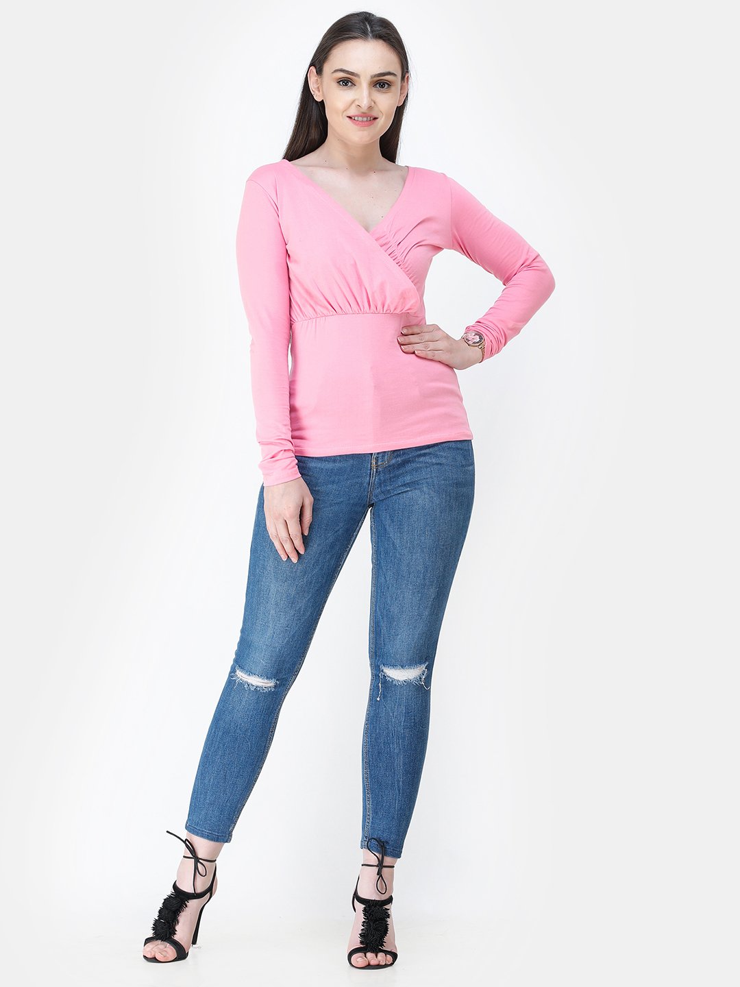 Pink Solid Top