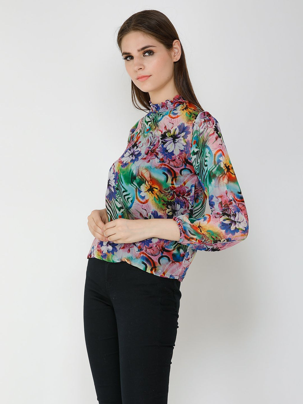 multi printed top