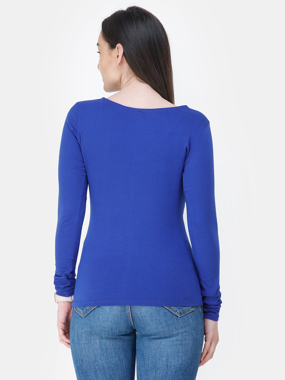 Blue Solid Top
