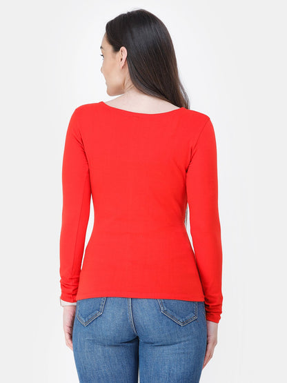 Red Solid Top