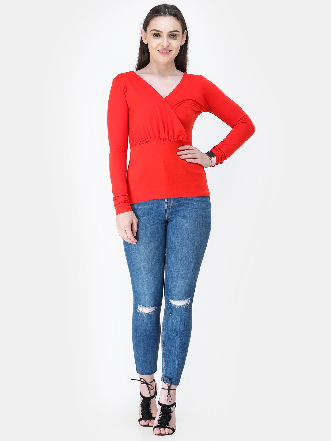 Red Solid Top