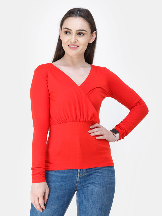 Red Solid Top