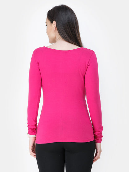 Magenta Solid Top