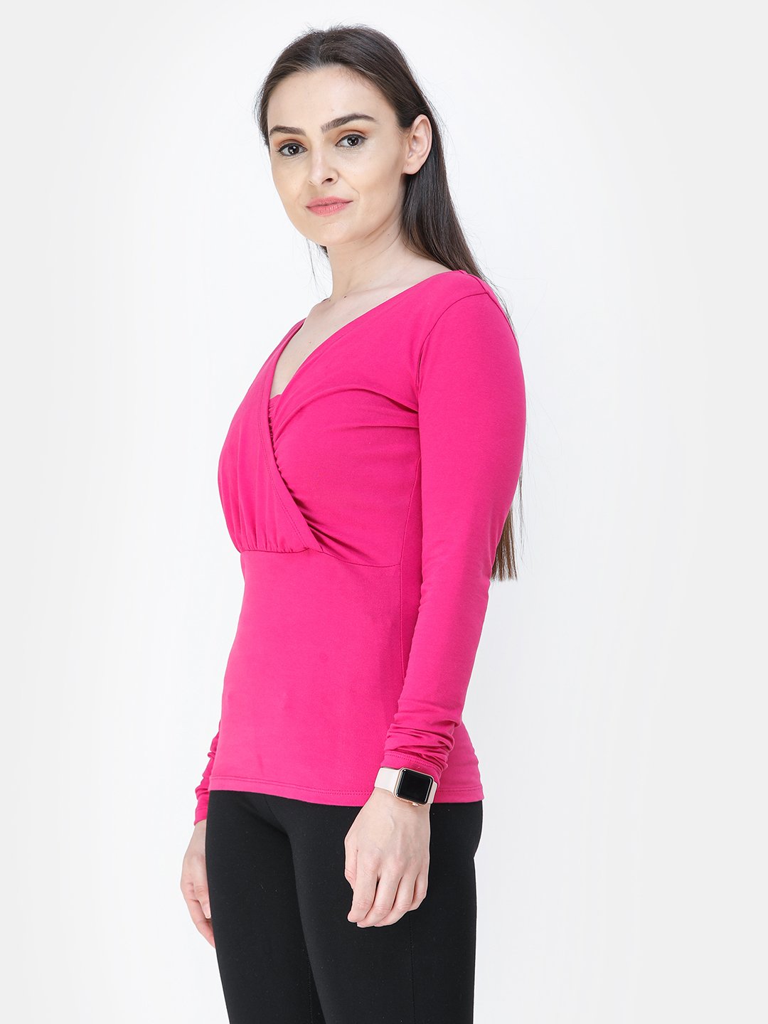 Magenta Solid Top