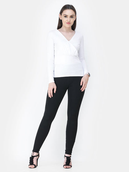 White Solid Top