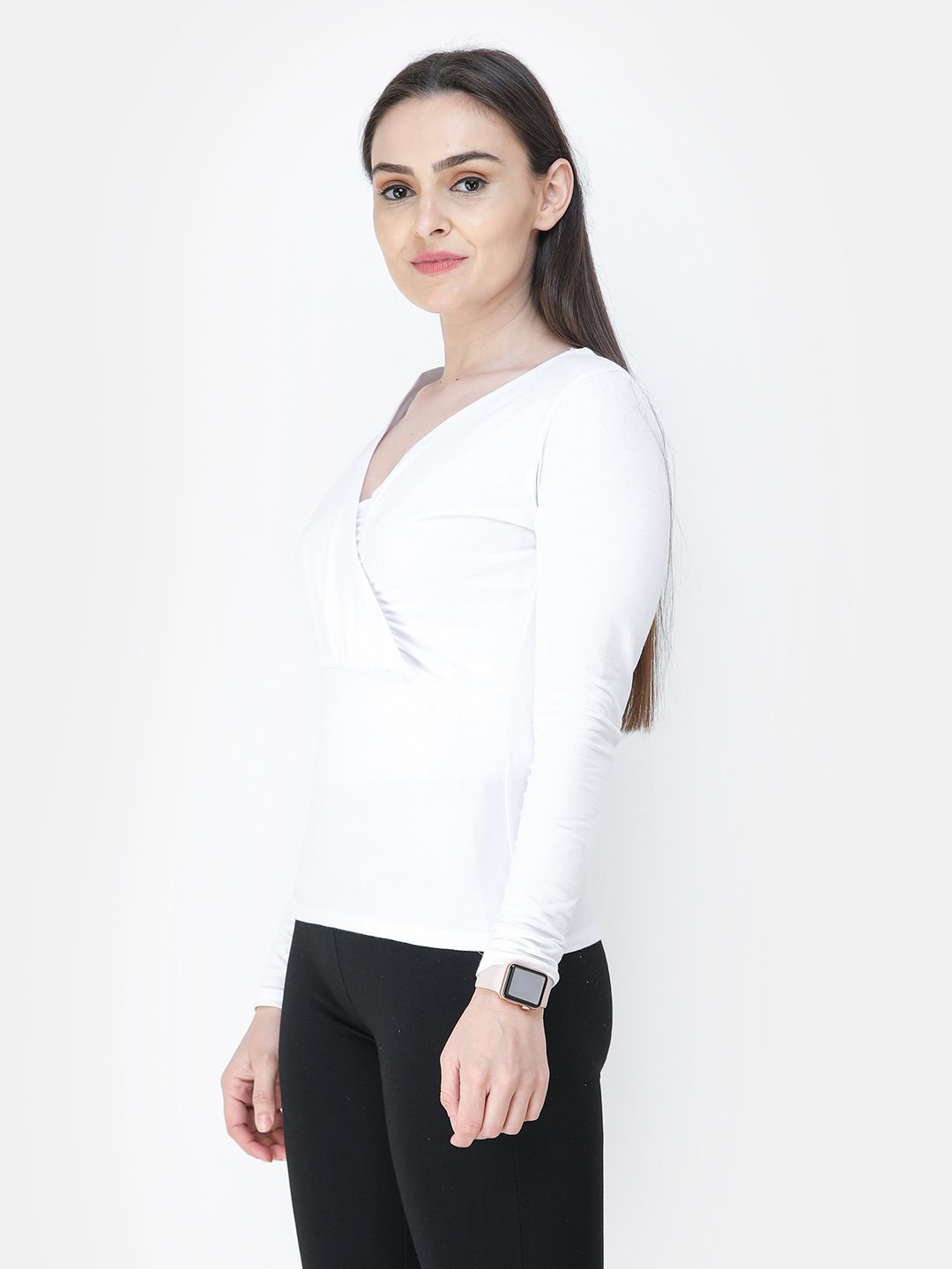 White Solid Top