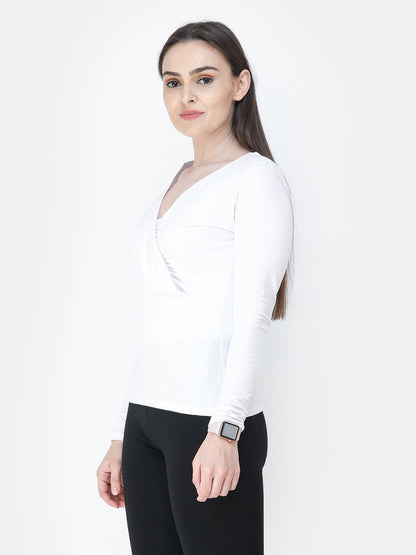 White Solid Top