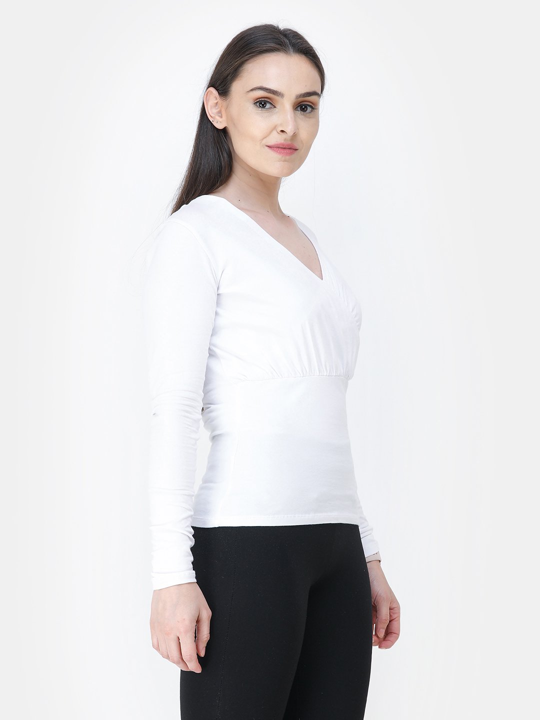 White Solid Top