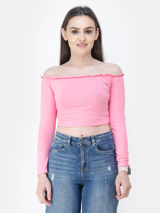 Pink Solid Top