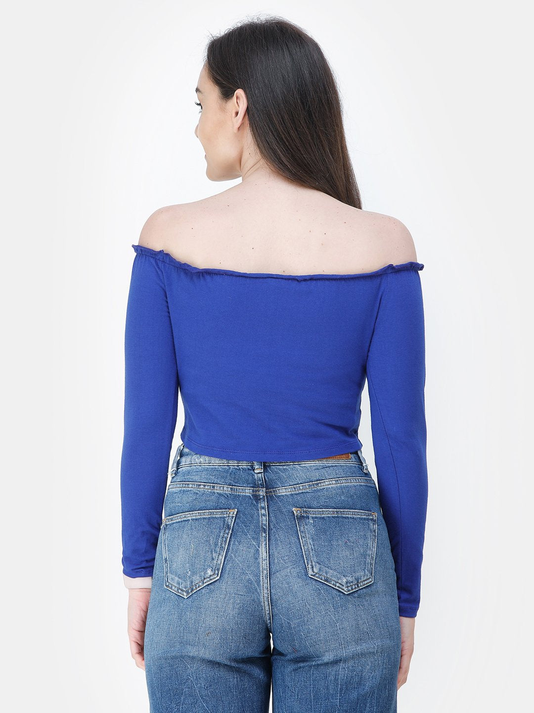 Blue Solid Top