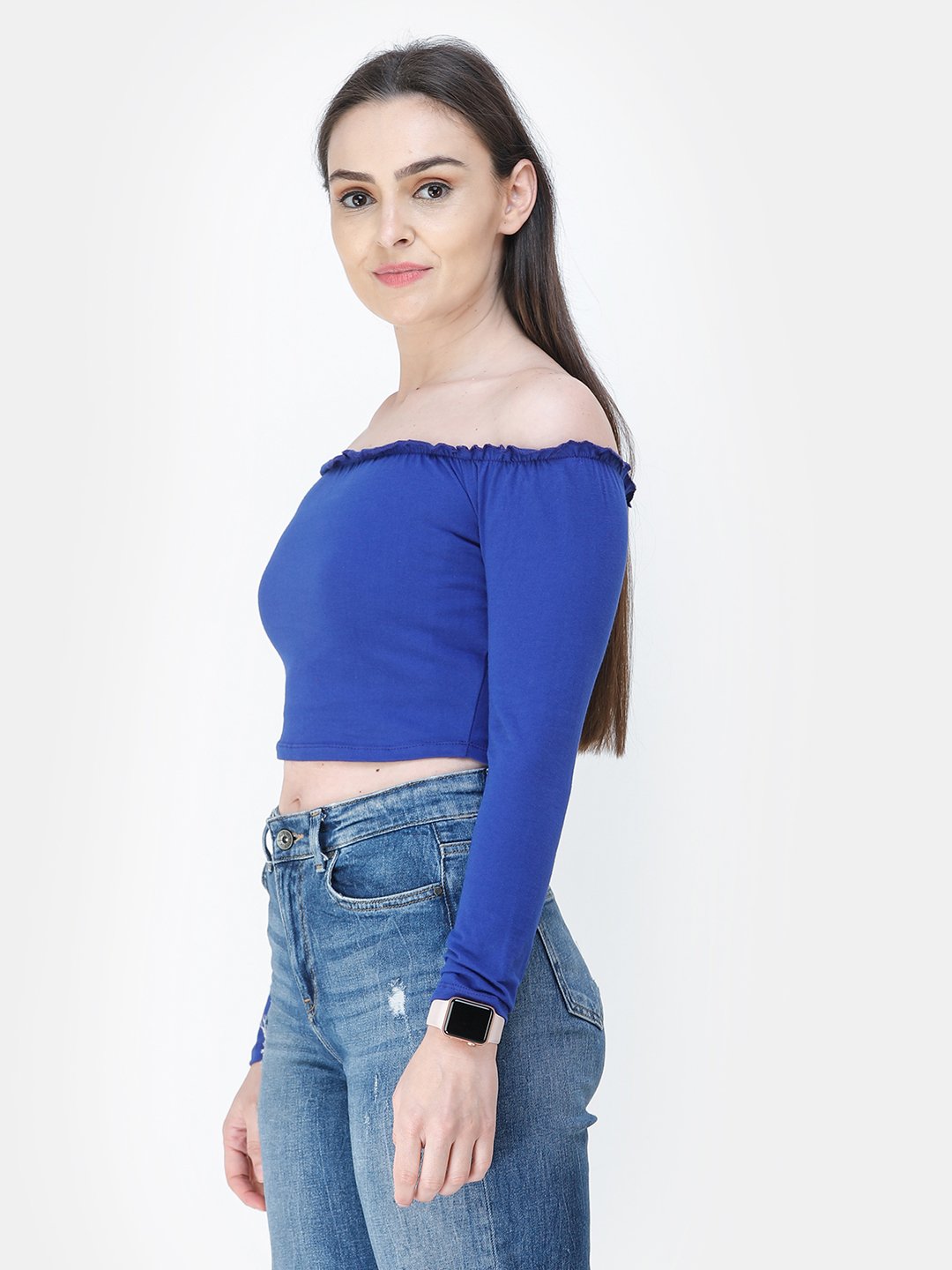 Blue Solid Top