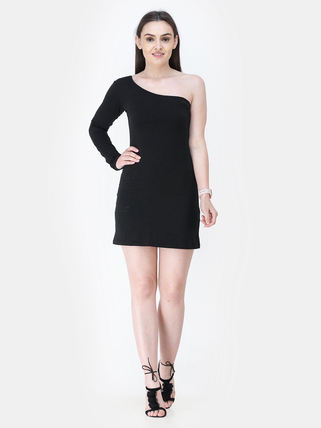 Black Solid Dress
