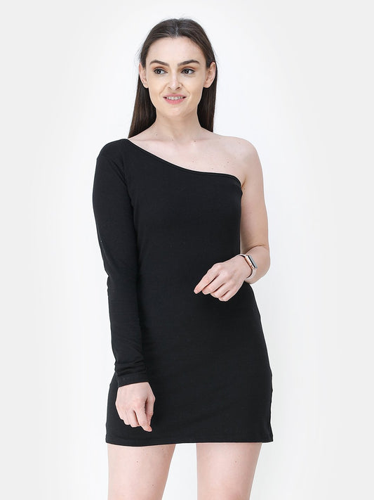 Black Solid Dress