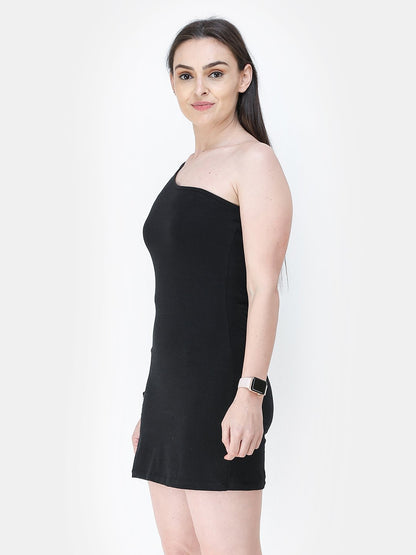 Black Solid Dress