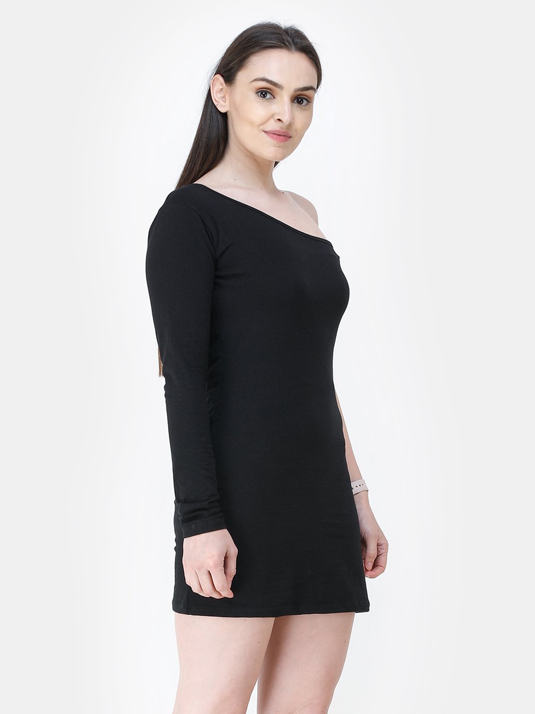 Black Solid Dress